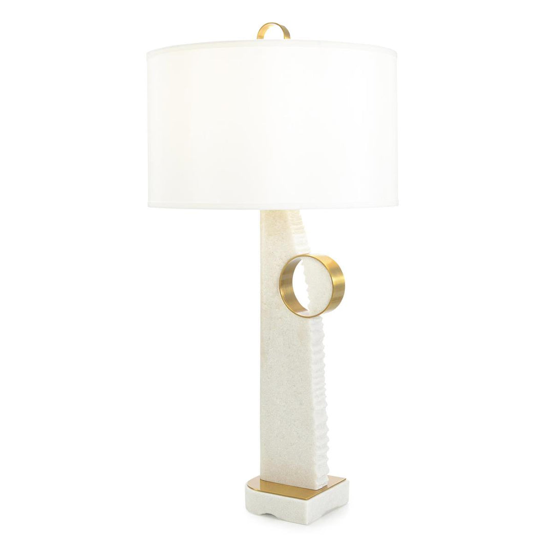 Perspective Table Lamp, Shimmering Stone