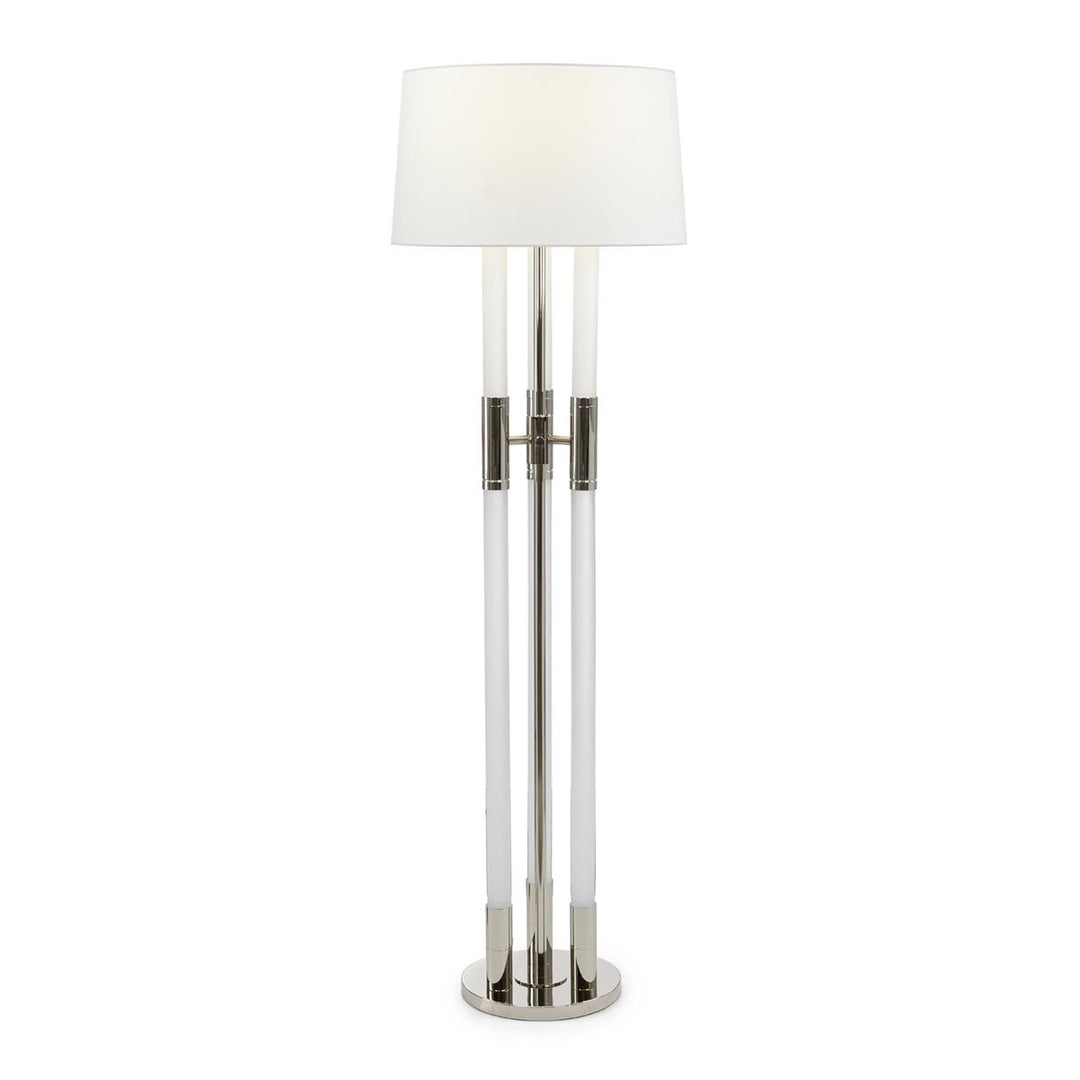 Trio Floor Lamp, Nickel