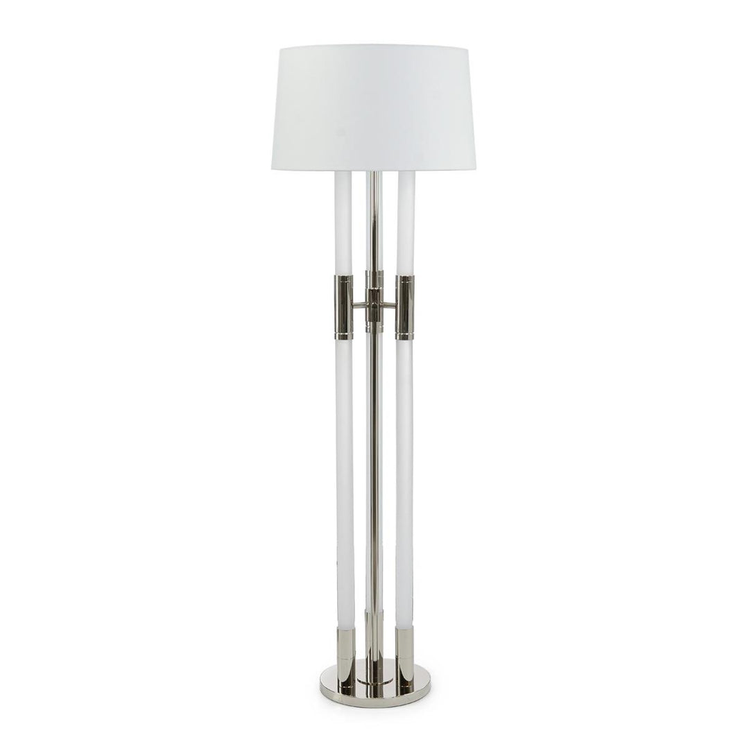 Trio Floor Lamp, Nickel