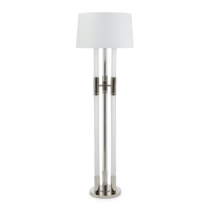 Trio Floor Lamp, Nickel