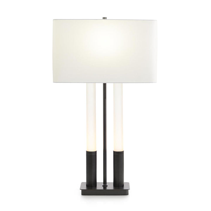 Twin Table Lamp, Bronze