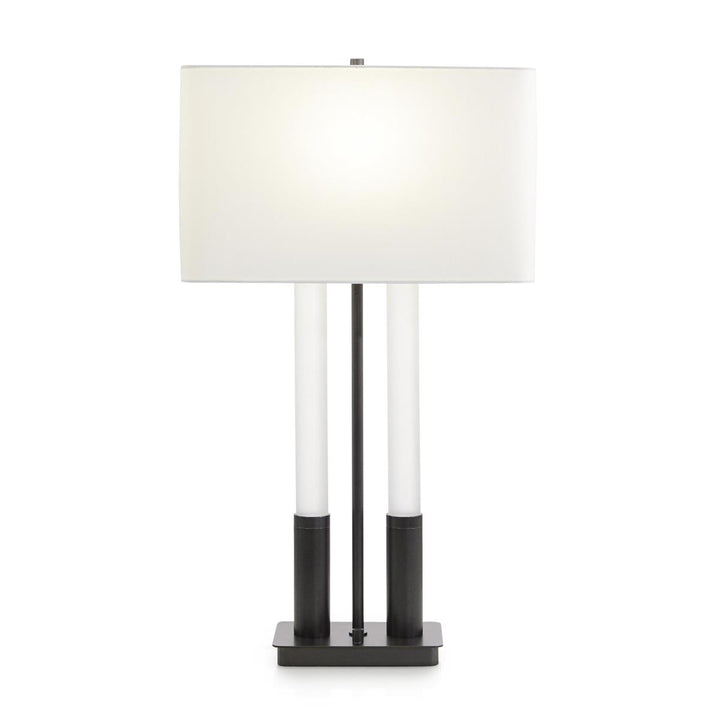 Twin Table Lamp, Bronze