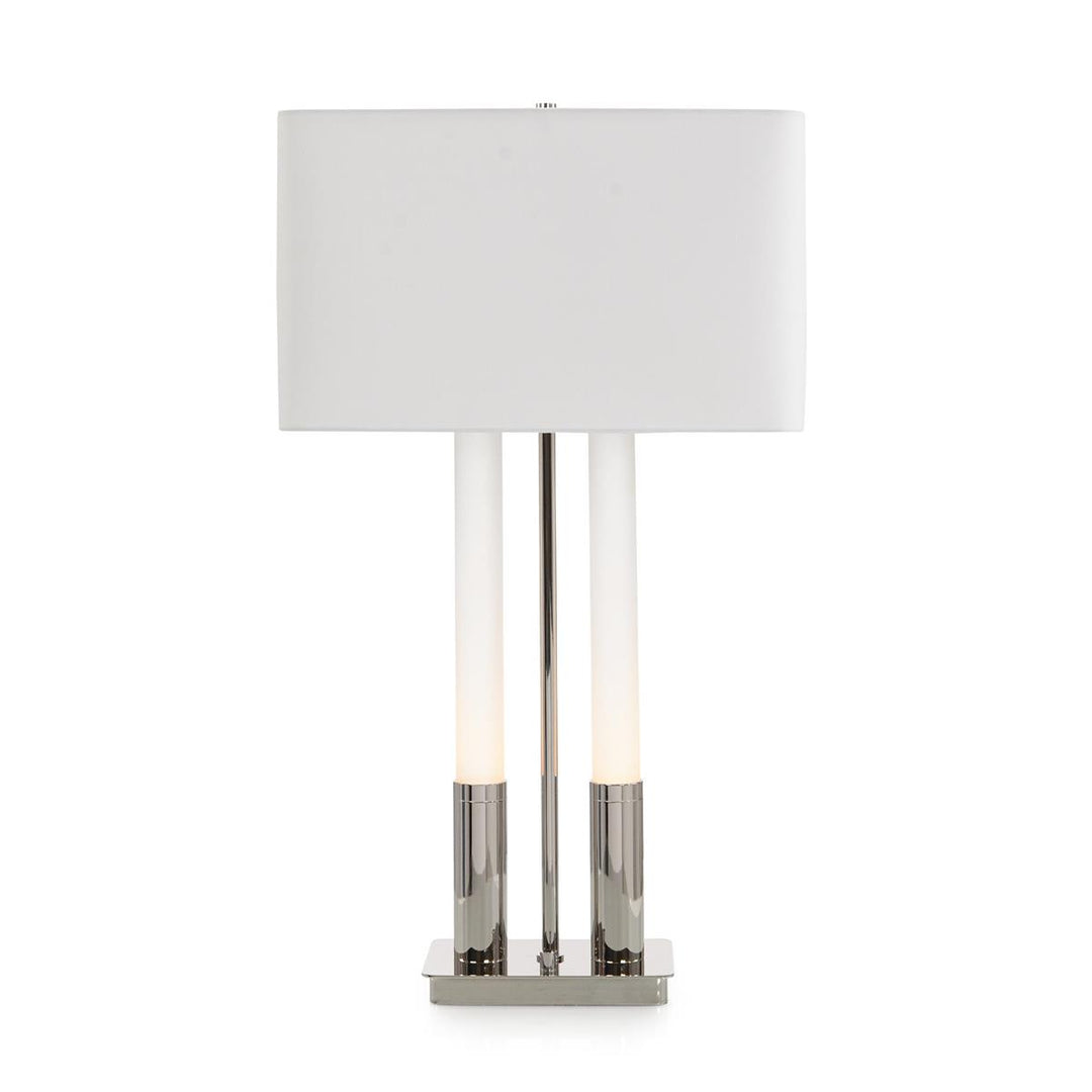 Twin Table Lamp, Nickel