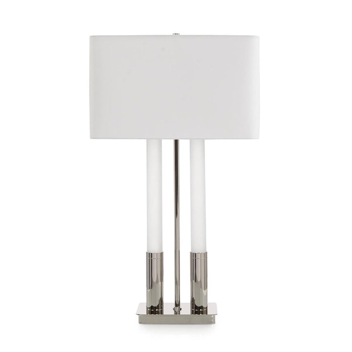 Twin Table Lamp, Nickel