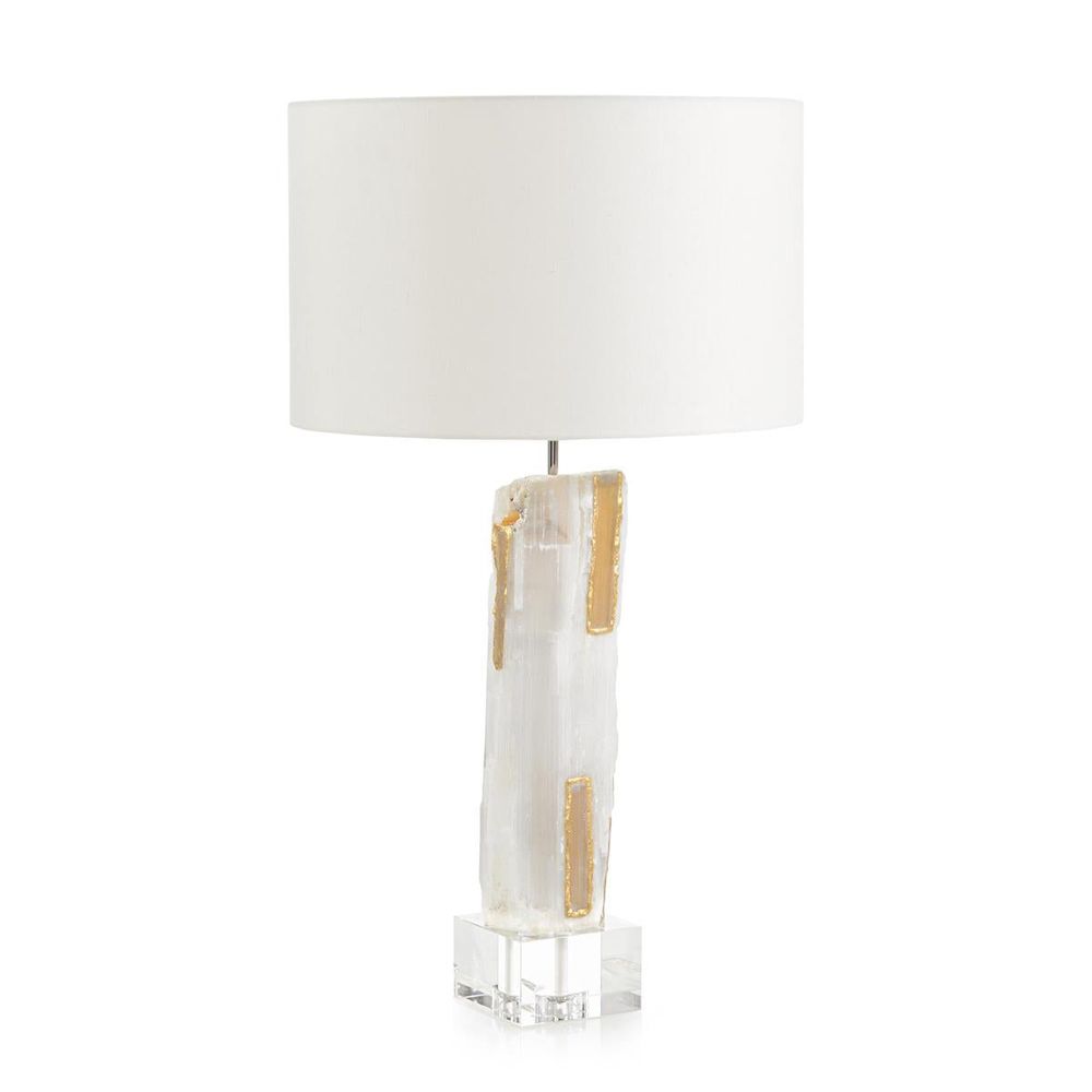 Table Lamps Gilded Selenite Table Lamp