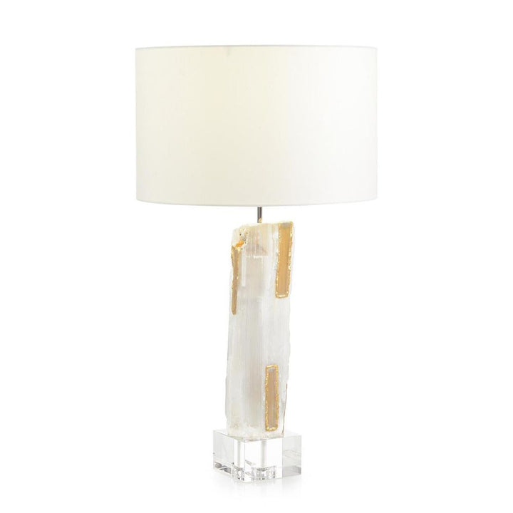 Table Lamps Gilded Selenite Table Lamp