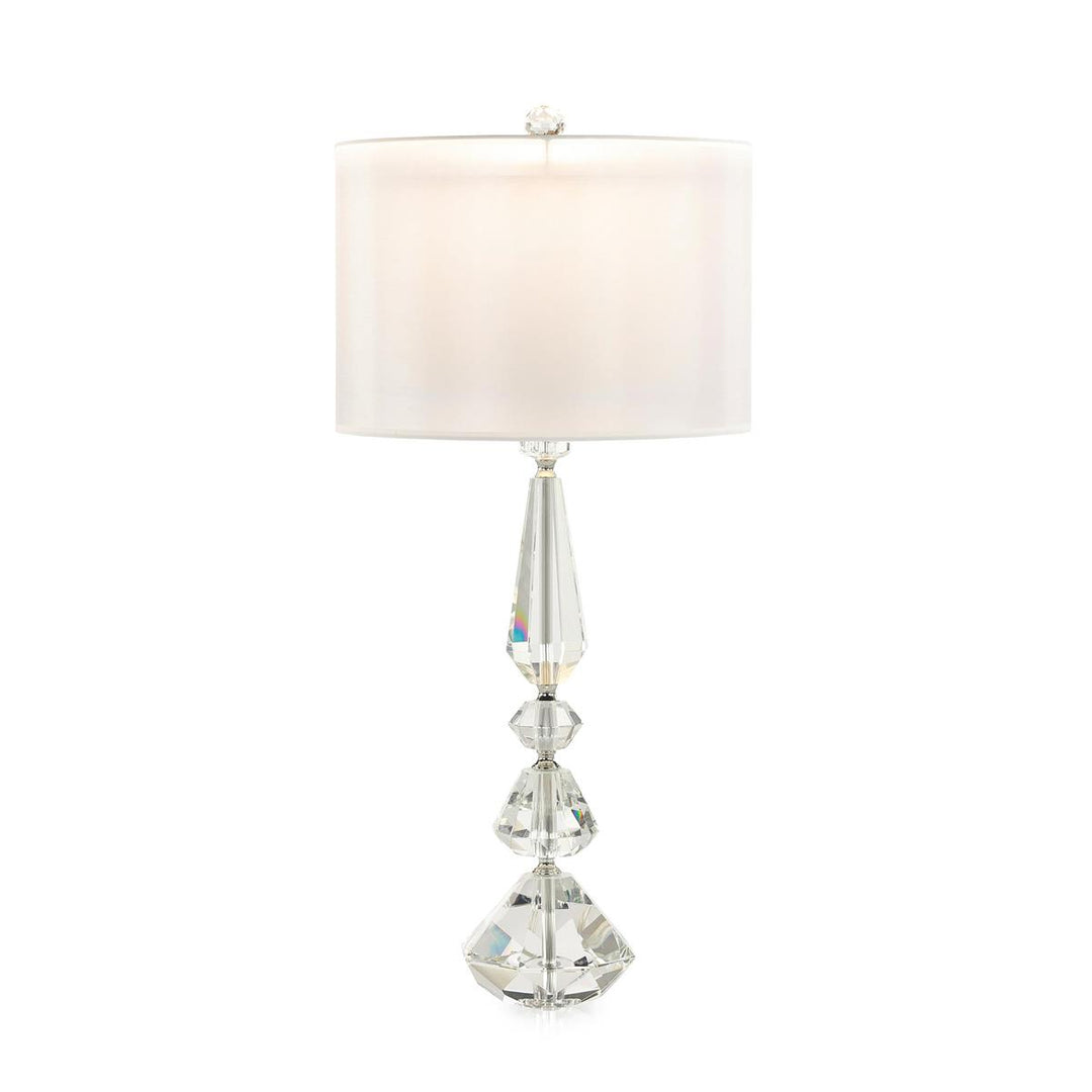 Pillared Crystal Table Lamp