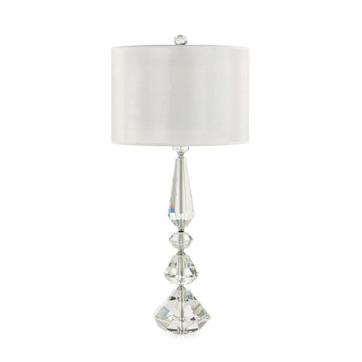 Table Lamps Balustered Crystal Table Lamp