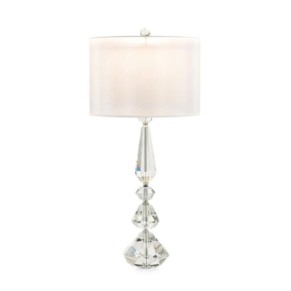 Table Lamps Balustered Crystal Table Lamp