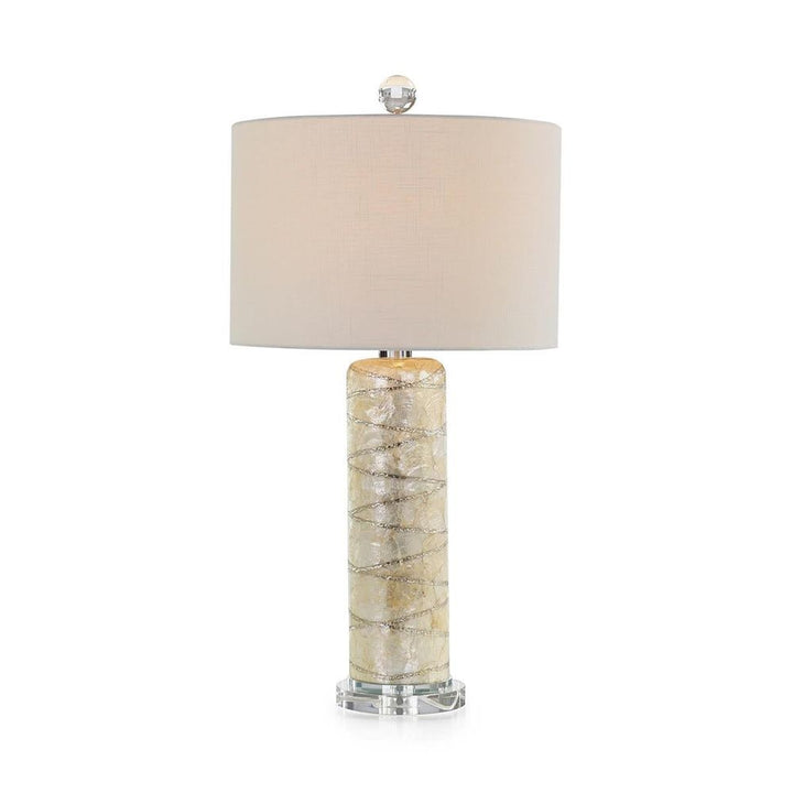 Table Lamps Capiz Spiral Table Lamp