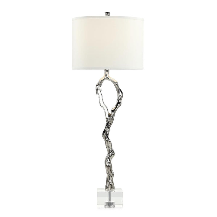 Table Lamps Metallic Ice Buffet Lamp, Nickel