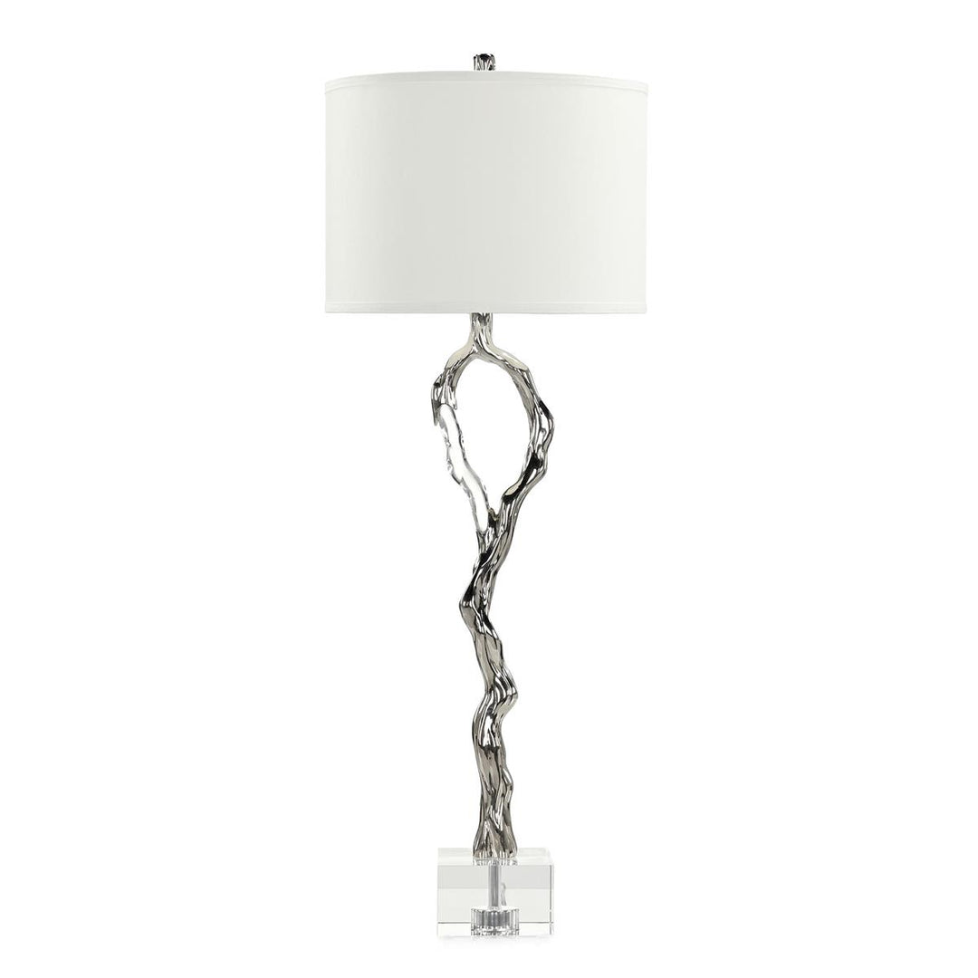 Table Lamps Metallic Ice Buffet Lamp, Nickel