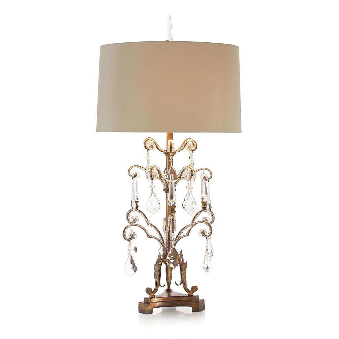 Parisian Girandole Table Lamp - Clear,Off White