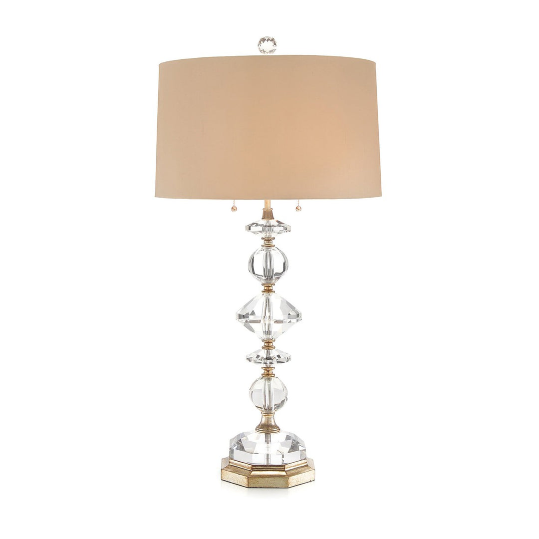 Alden Diamond Table Lamp - Gold - Crystal