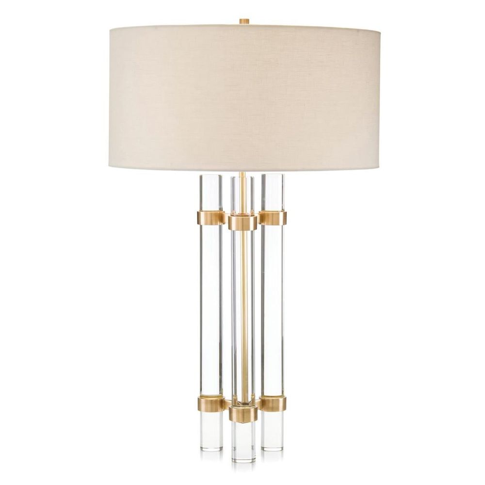 Table Lamps Glass Rod Table Lamp - Clear, White