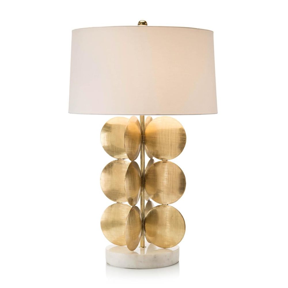 Table Lamps Around In Circles Table Lamp - Brass