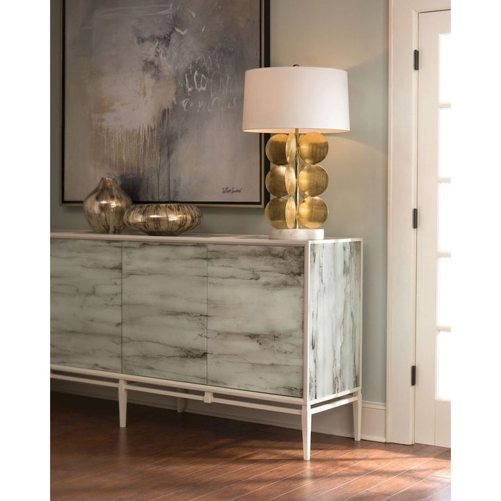 Table Lamps Around In Circles Table Lamp - Brass