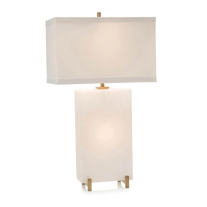 Table Lamps Alabaster Block Table Lamp - Grey, White