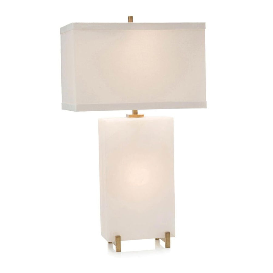 Table Lamps Alabaster Block Table Lamp - Grey, White