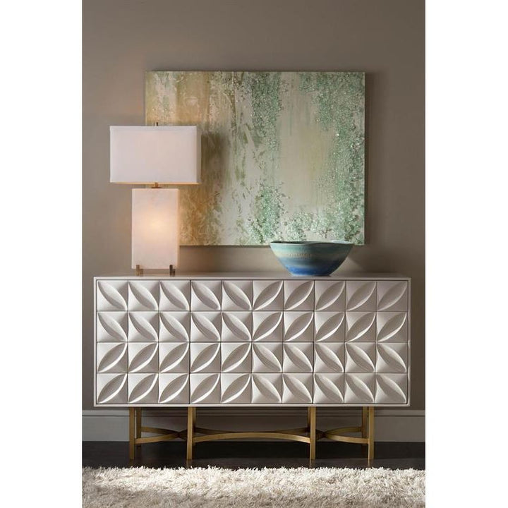 Table Lamps Alabaster Block Table Lamp - Grey, White