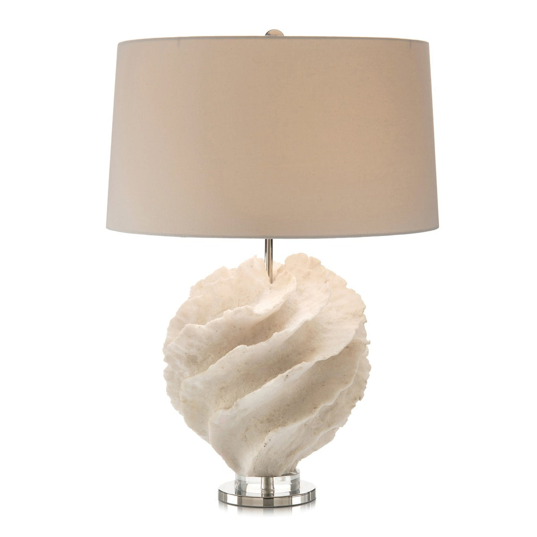 Camden Spiral Table Lamp - Ivory - Resin