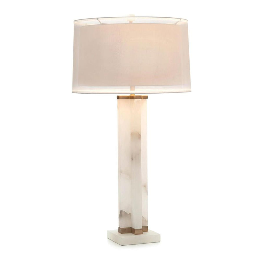 Table Lamps Alabaster Cross Table Lamp - Off White, White