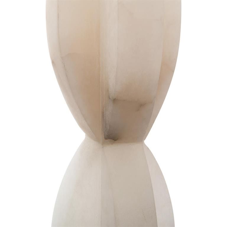 Floor Lamps Crisscross Stacked Alabaster Floor Lamp - White
