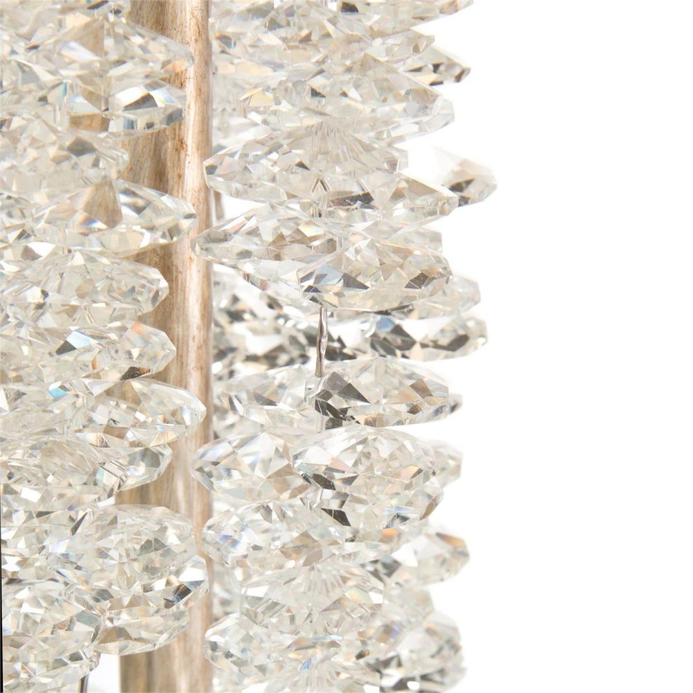 Floor Lamps Cascading Crystal Waterfall Floor Lamp - Silver