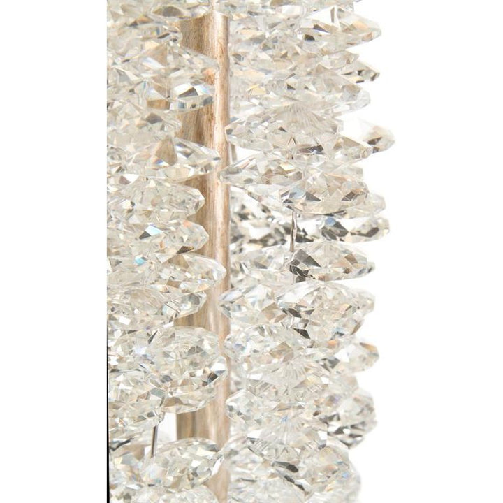 Floor Lamps Cascading Crystal Waterfall Floor Lamp - Silver