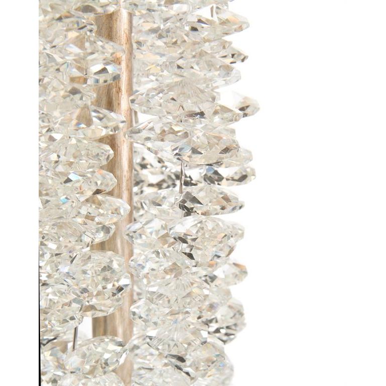 Floor Lamps Ellington Crystal Waterfall Floor Lamp - Silver - Iron