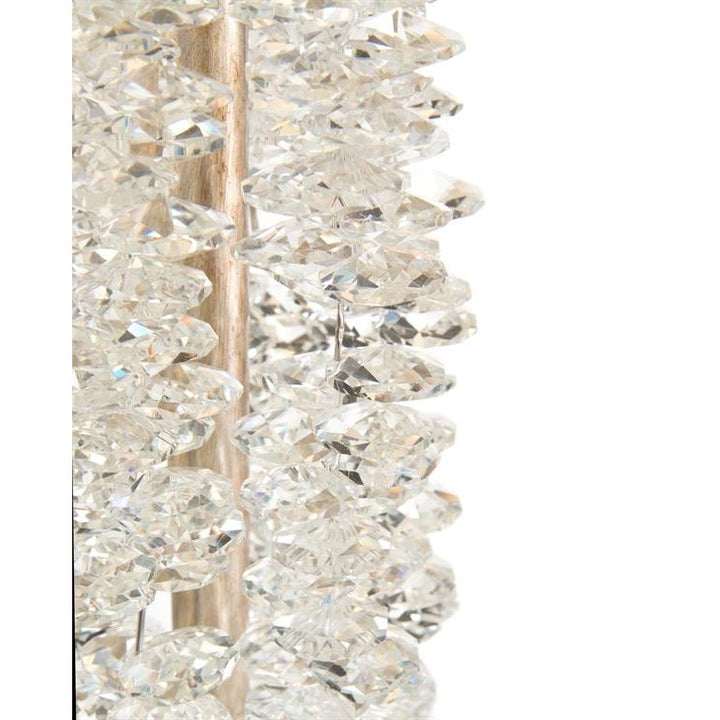 Floor Lamps Ellington Crystal Waterfall Floor Lamp - Silver - Iron