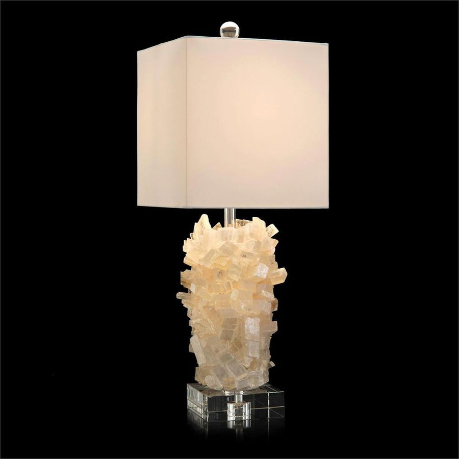 Table Lamps Tiered Calcite Table Lamp - Grey, Silver, White