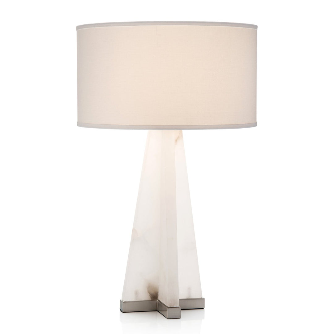 Ellington Alabaster Table Lamp - White - Iron