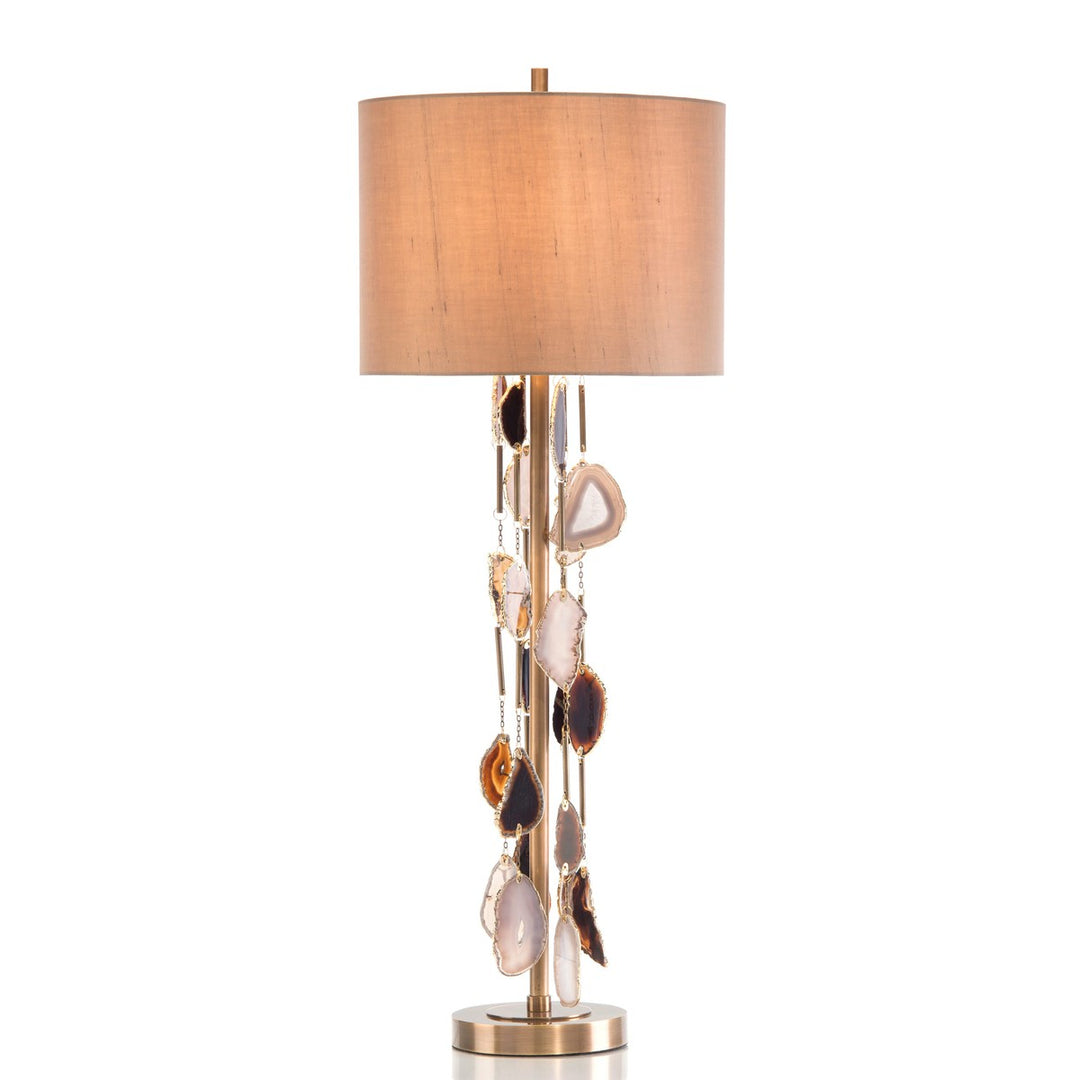 Ellington Agate Buffet Lamp - Gold - Brass