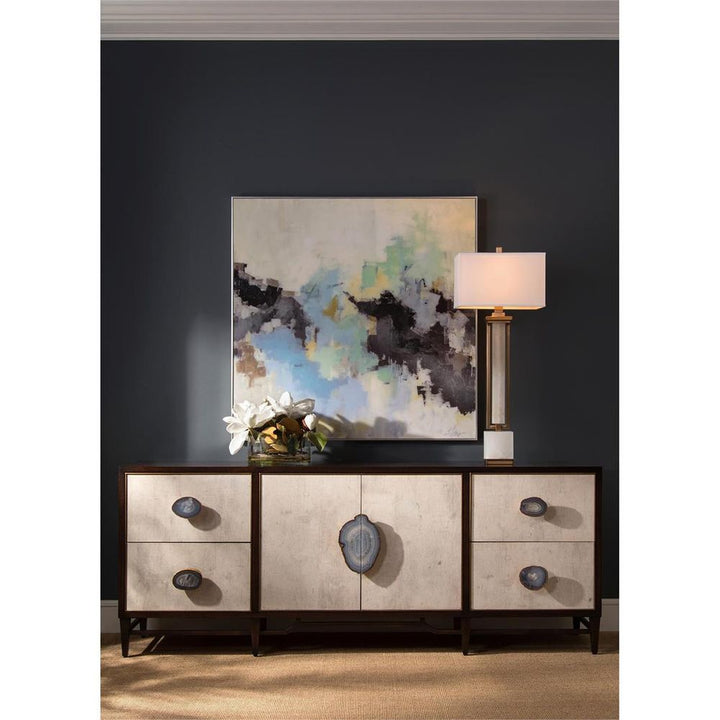 Table Lamps Coffee Bronze And White Alabaster Buffet Lamp - White