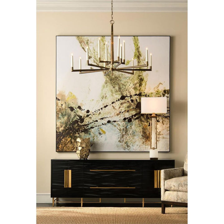 Table Lamps Coffee Bronze And White Alabaster Buffet Lamp - White