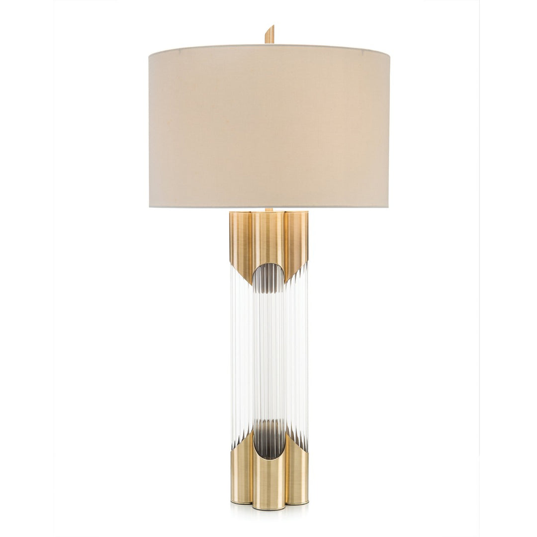 Alden And Glass Table Lamp - Gold - Brass