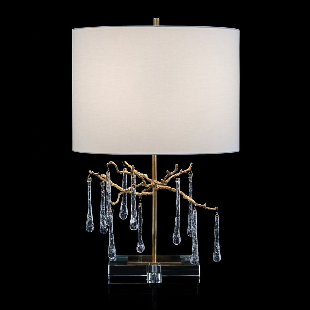 Solis Crystal Table Lamp - Gold - Brass