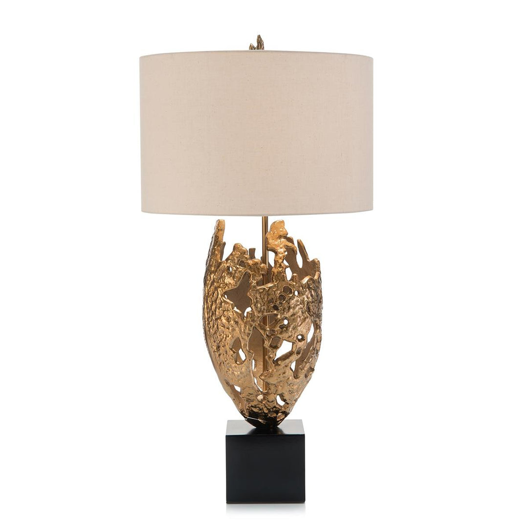 Copper Vessel Lamp - White