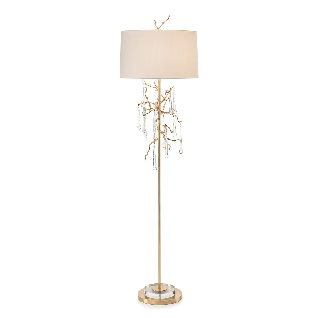 Alden Drip Floor Lamp - Gold - Acrylic