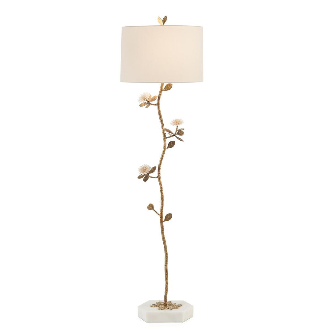 Crystal Bloom Floor Lamp - Clear,Off White