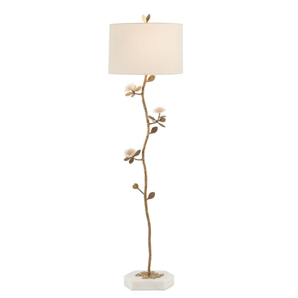 Floor Lamps Quartz Bloom Floor Lamp - Clear, Off White