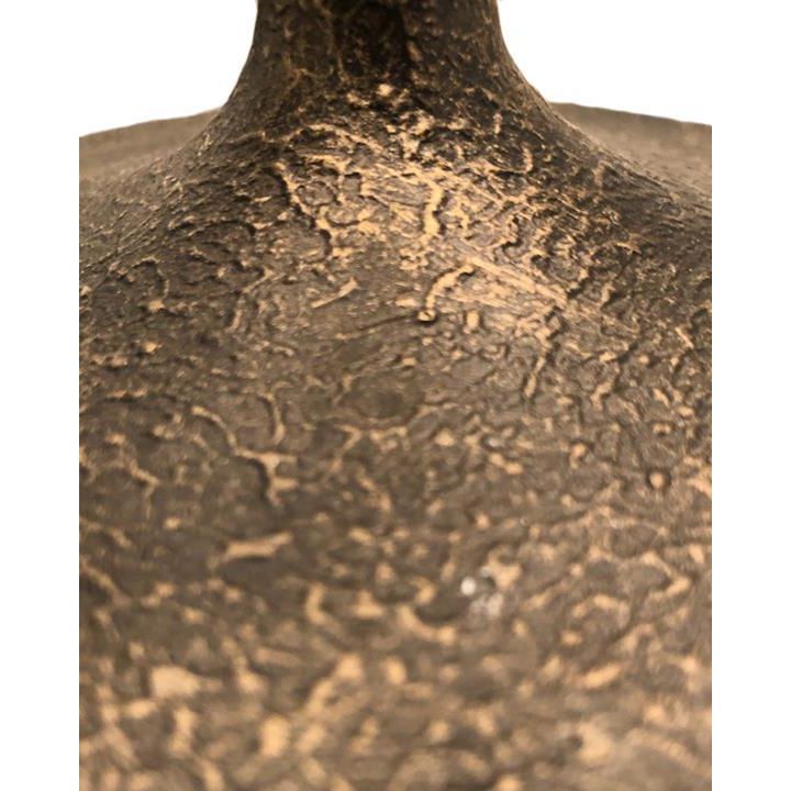 Matte Black Baluster Candlestick Lamp