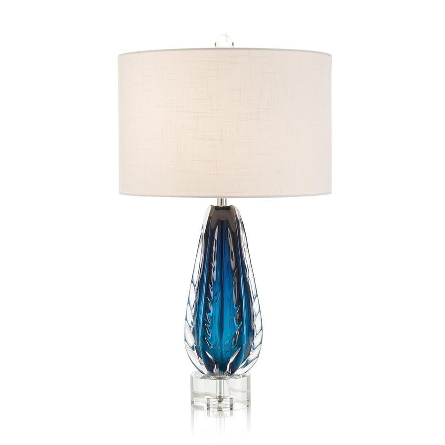 Table Lamps Amalfi Blue And Clear Glass Table - Blue, Clear