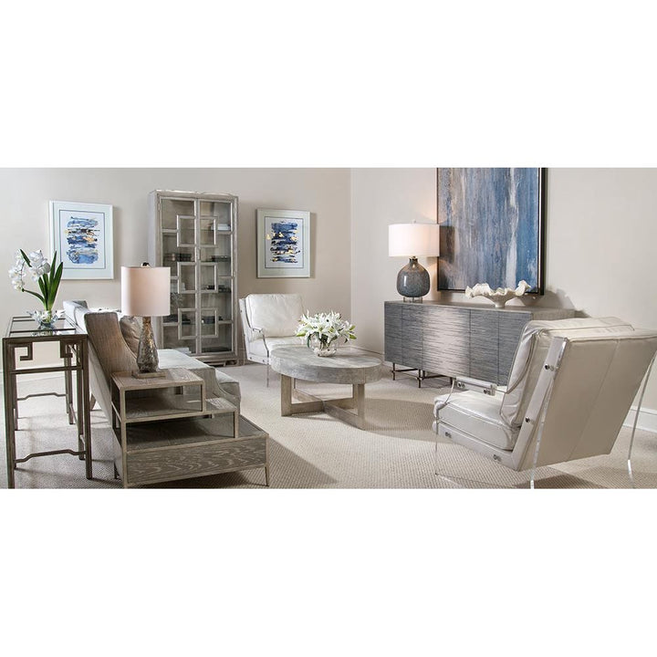 Table Lamps Smoky Blue Slender Lamp - Blue, Clear