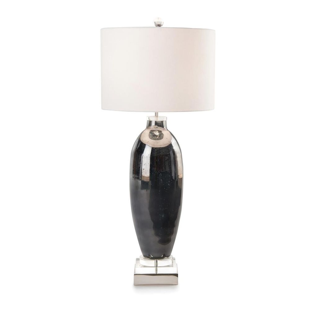 Table Lamps Alden Blue Slender Lamp - Blue - Brass