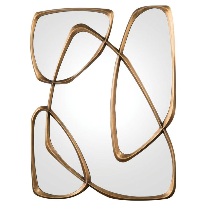 Wall Mirrors Zeta Mirror In Mayan Bronze - Silver