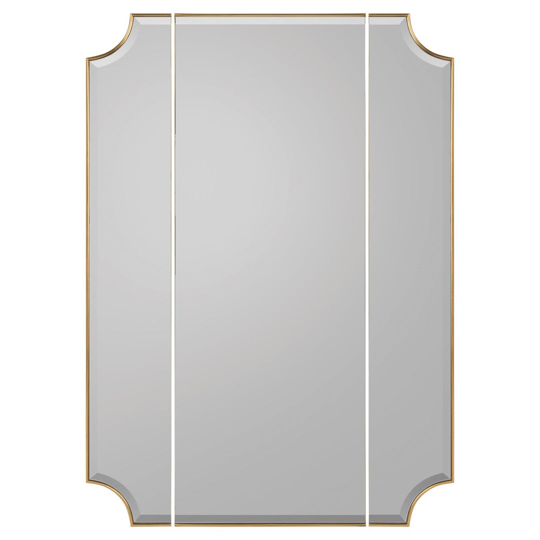 Solis Triptych Mirror - Gold