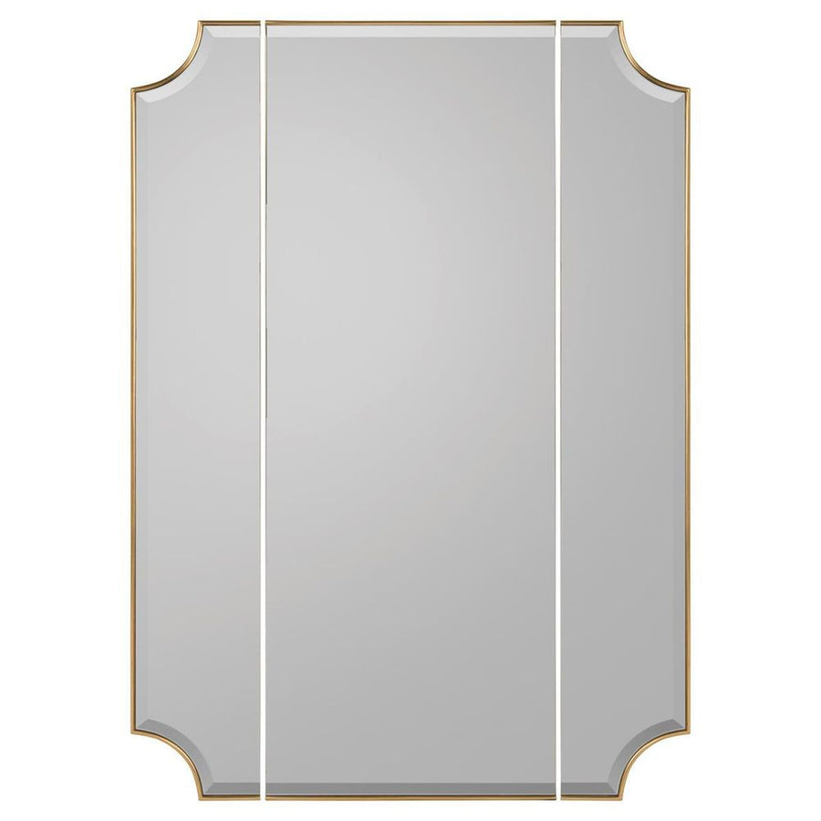 Wall Mirrors Moulin Triptych Mirror - Gold
