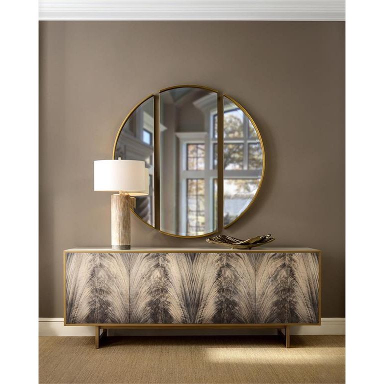 Wall Mirrors Tarski's Triptych Mirror - Gold